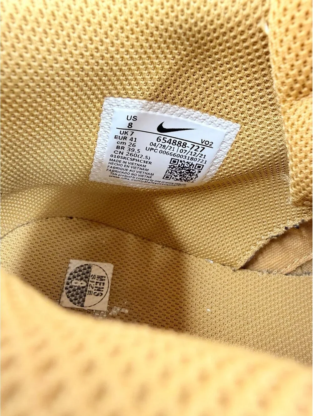 Nike Hoodland Suede Haystack Boots Gum Light Brown 654888-727 | Men's Size 8